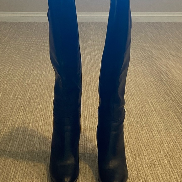 Marc Fisher tall leather heel boot. Rubber good grip sole. Size 5 1/2. - Picture 2 of 12